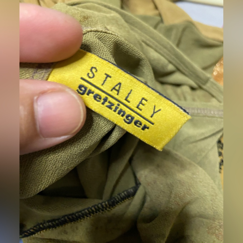 2- Staley Gretzinger Patchwork Knit Top - image 5